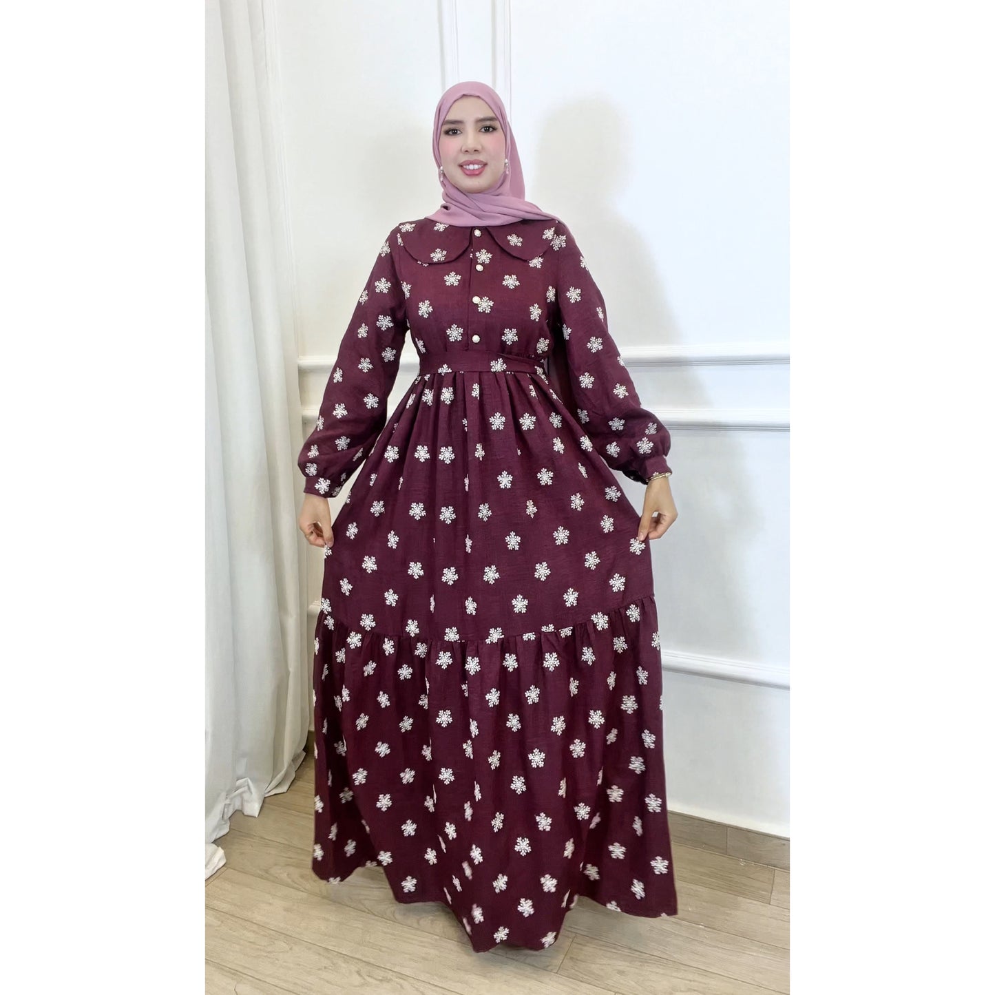 Robe RAZAN bordeau