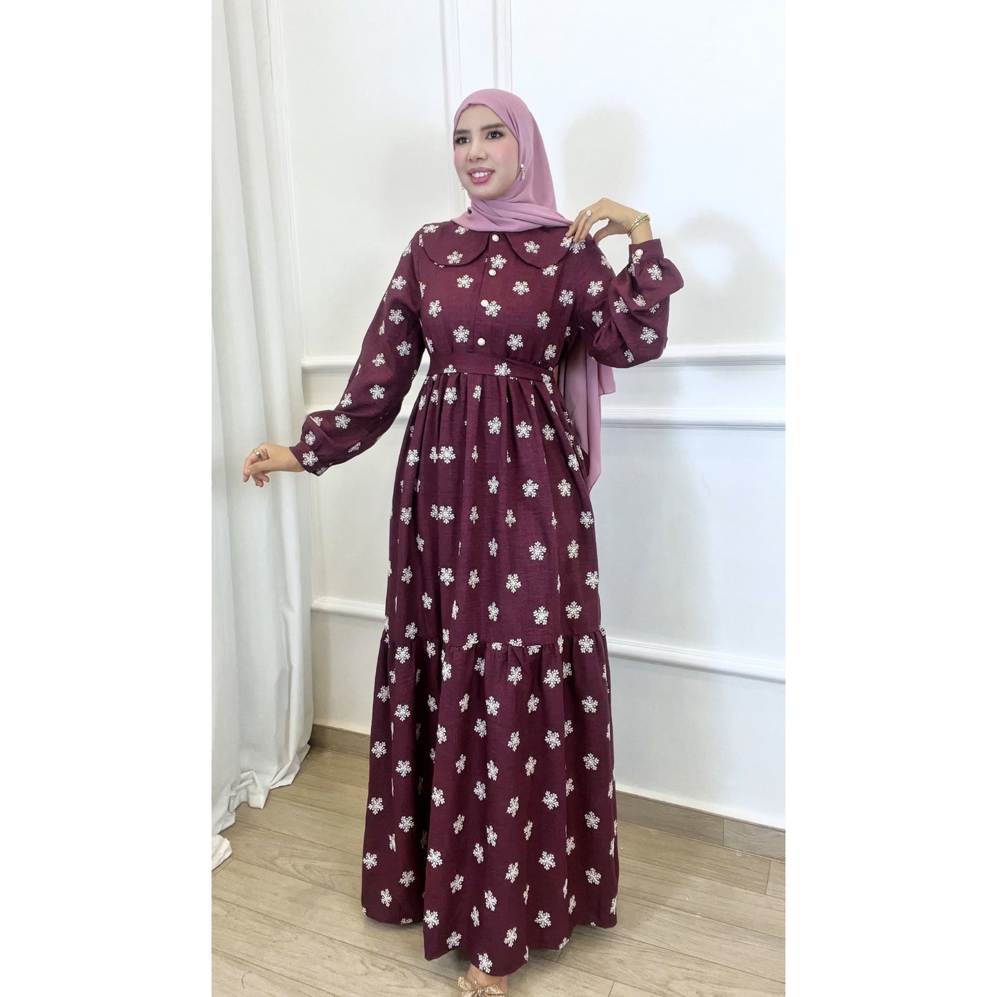 Robe RAZAN bordeau