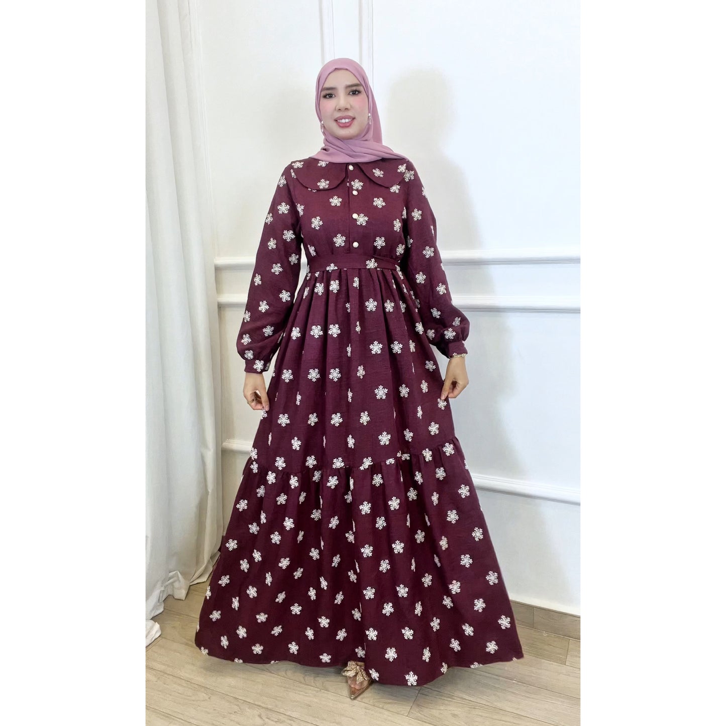 Robe RAZAN bordeau