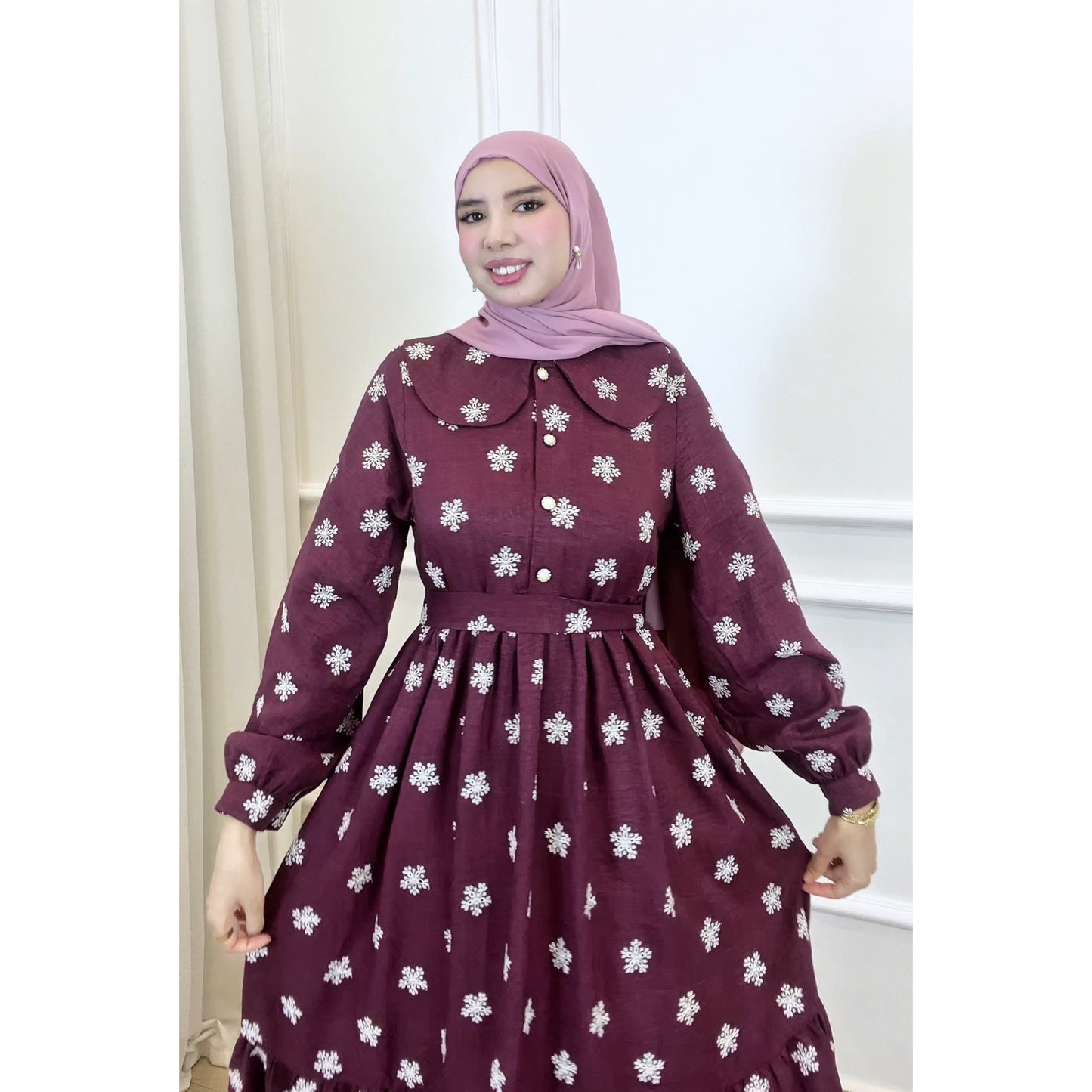 Robe RAZAN bordeau
