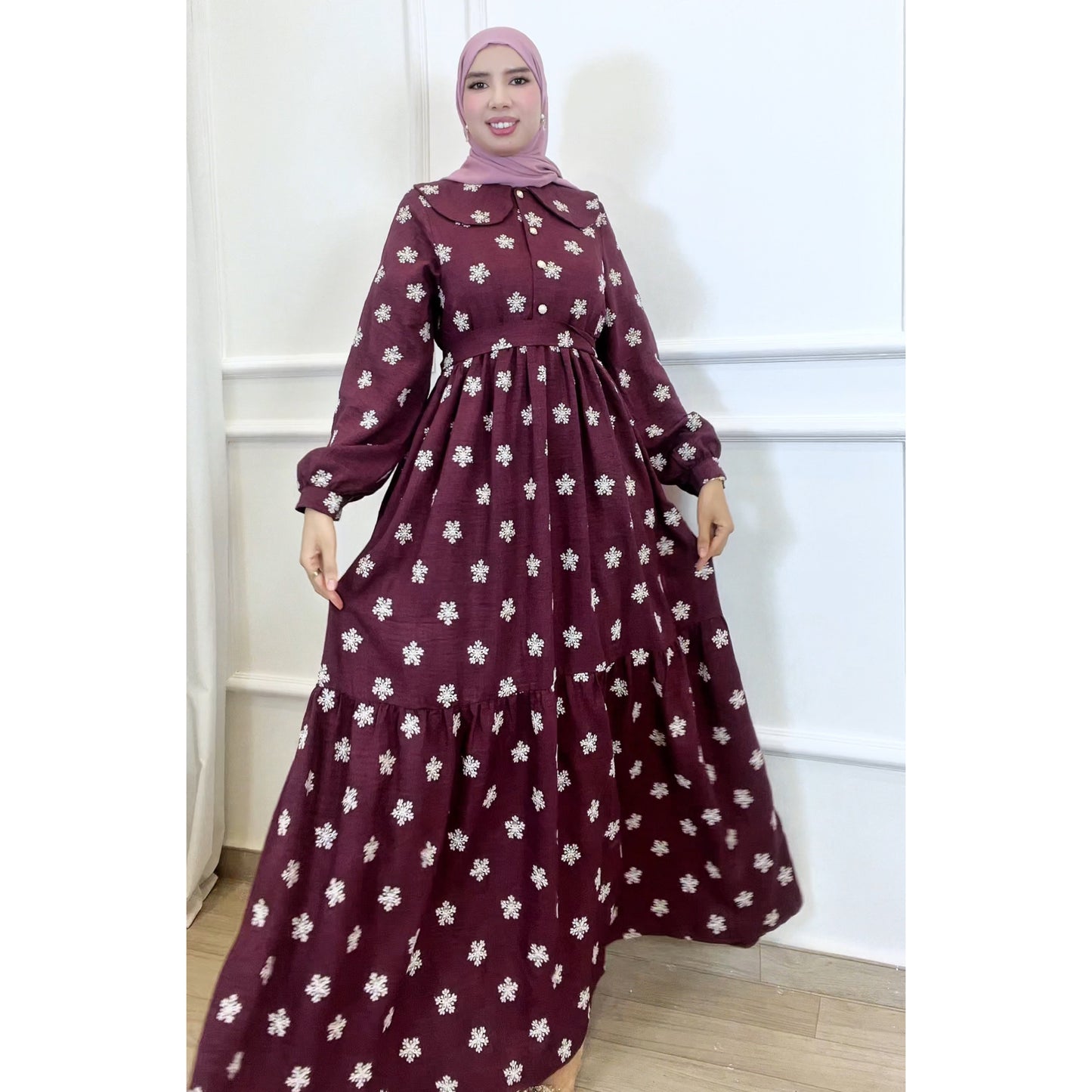 Robe RAZAN bordeau