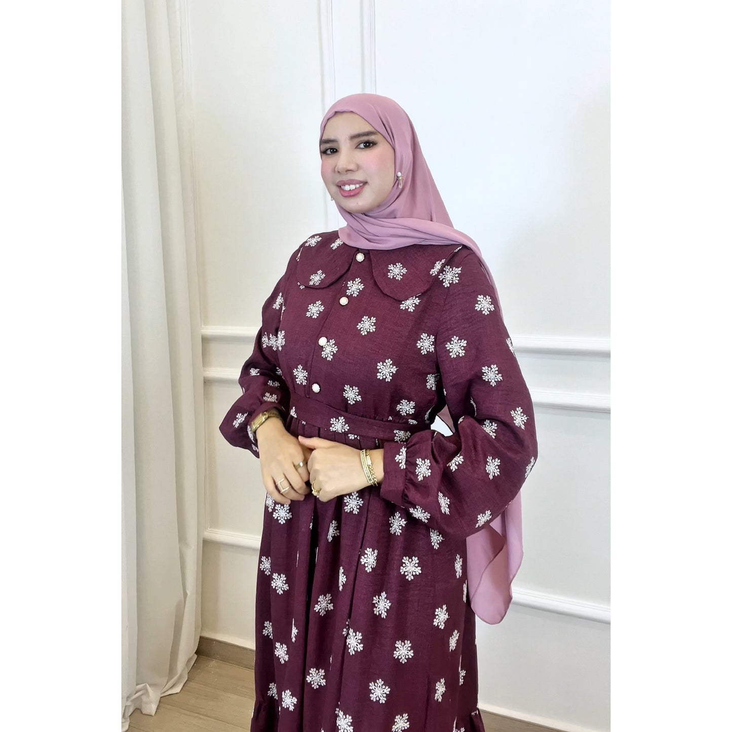 Robe RAZAN bordeau