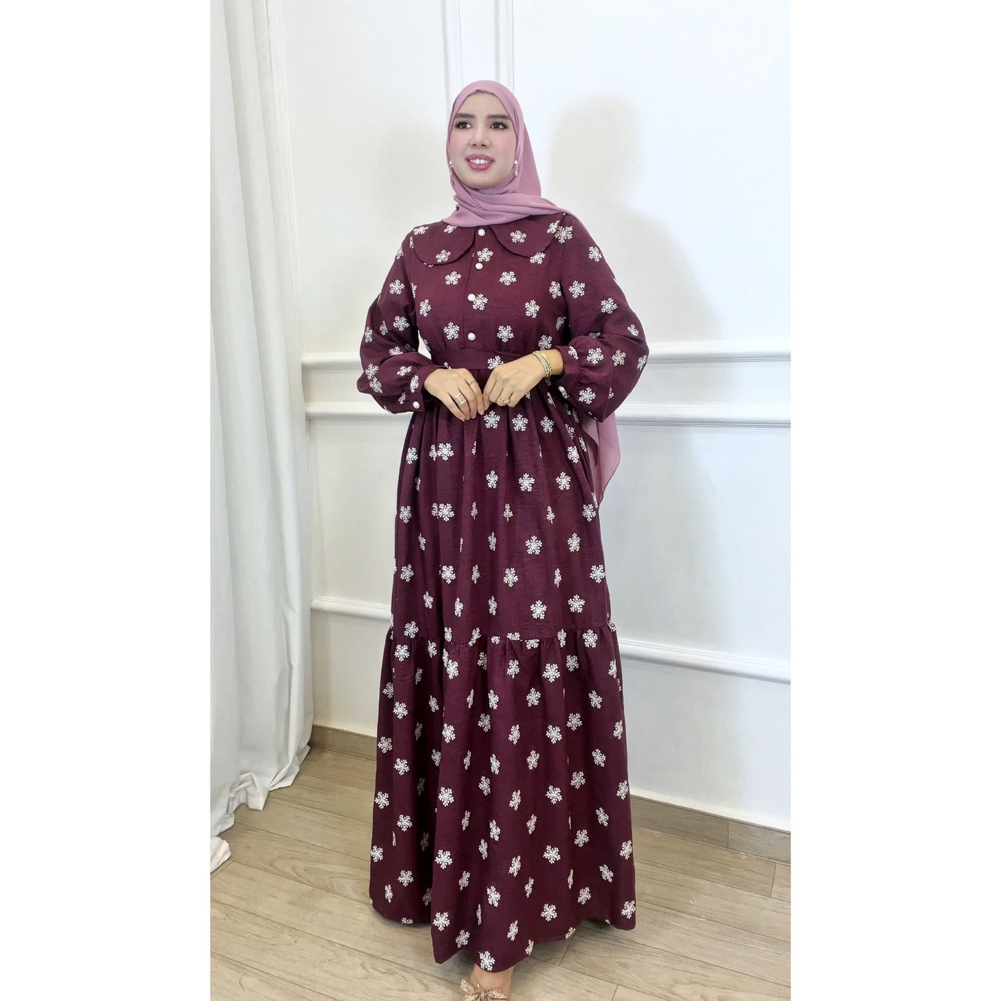 Robe RAZAN bordeau