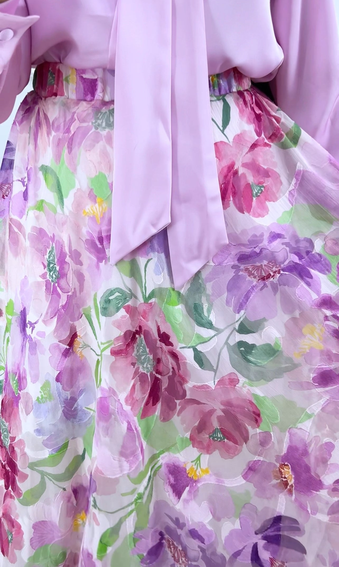 Jupe Jinane mousline Pink