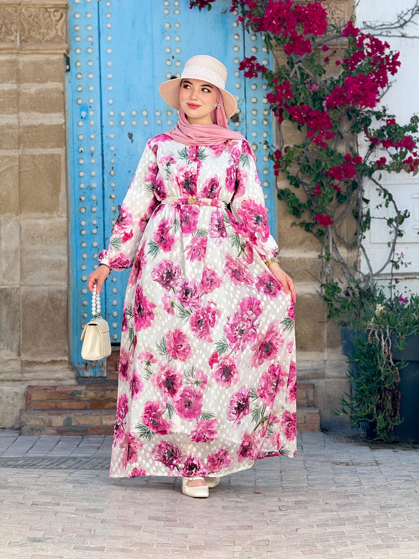 Robe basma blanche