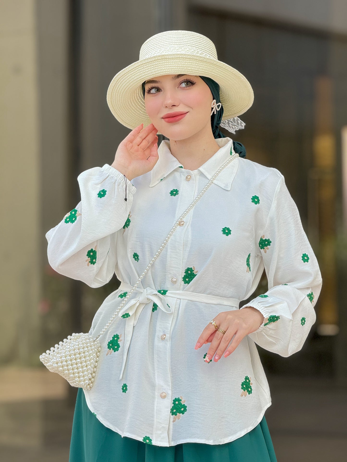 Ensemble warda vert