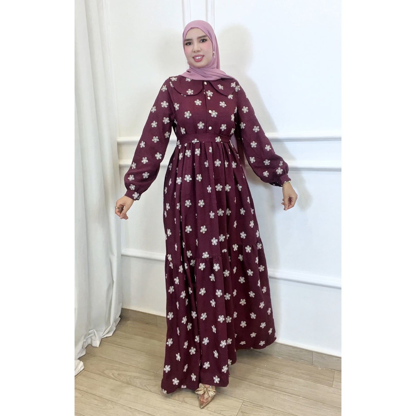 Robe RAZAN bordeau