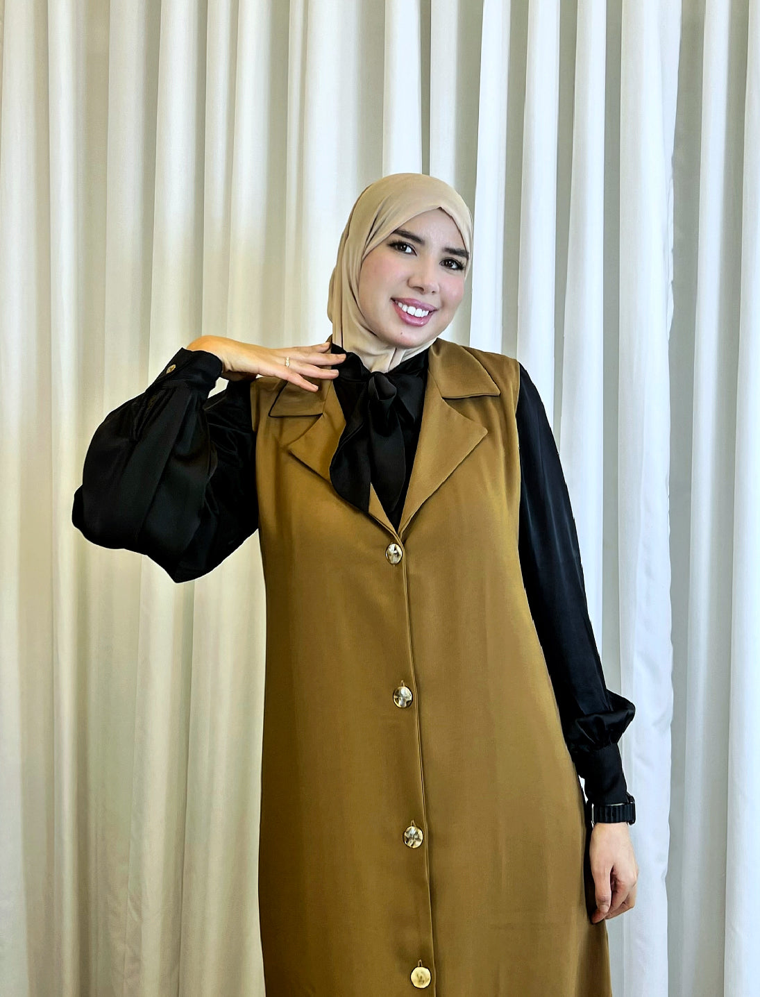 Robe Amira Camel