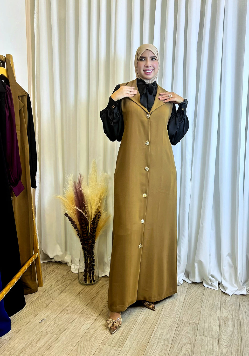 Robe Amira Camel