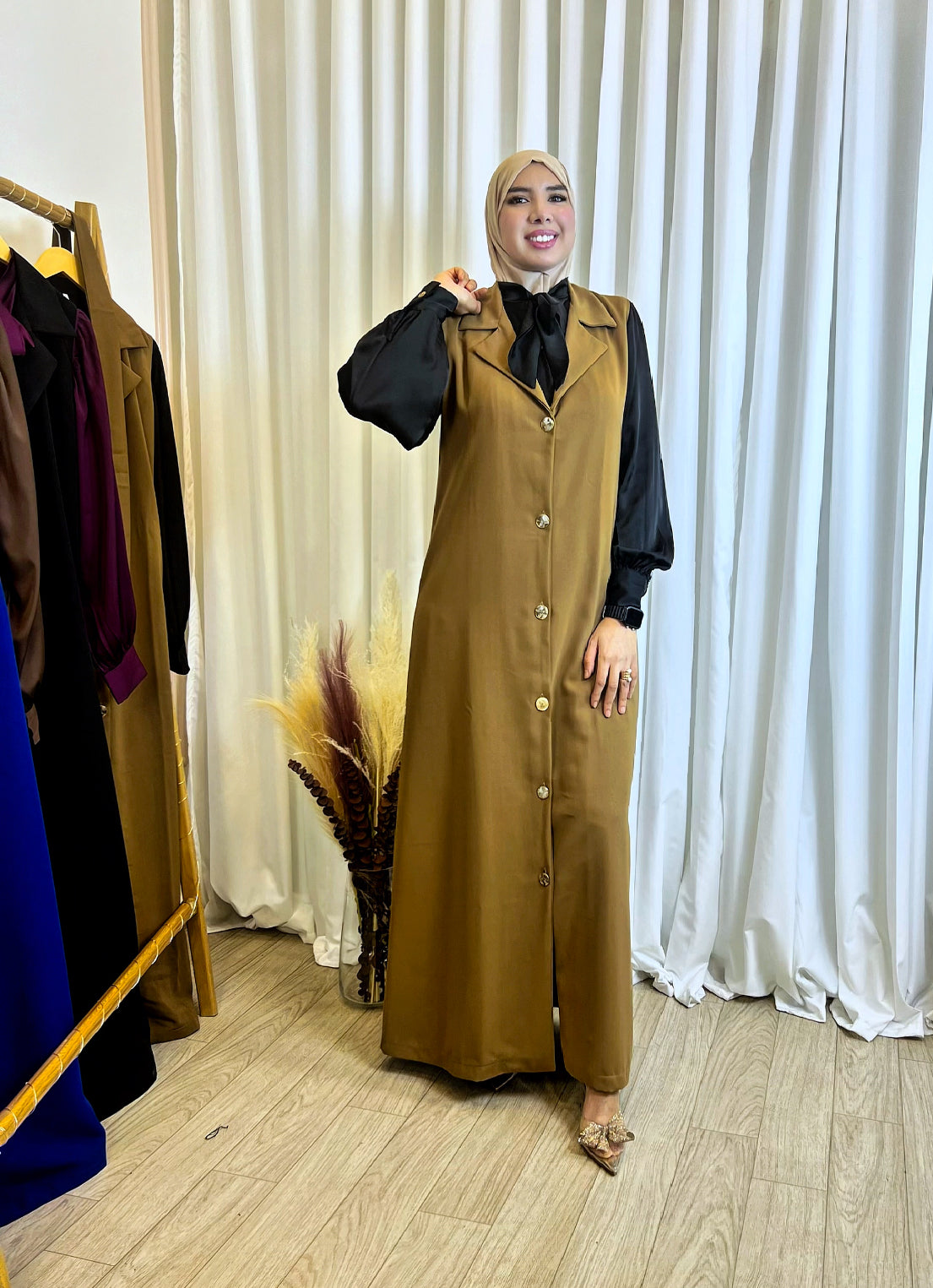 Robe Amira Camel