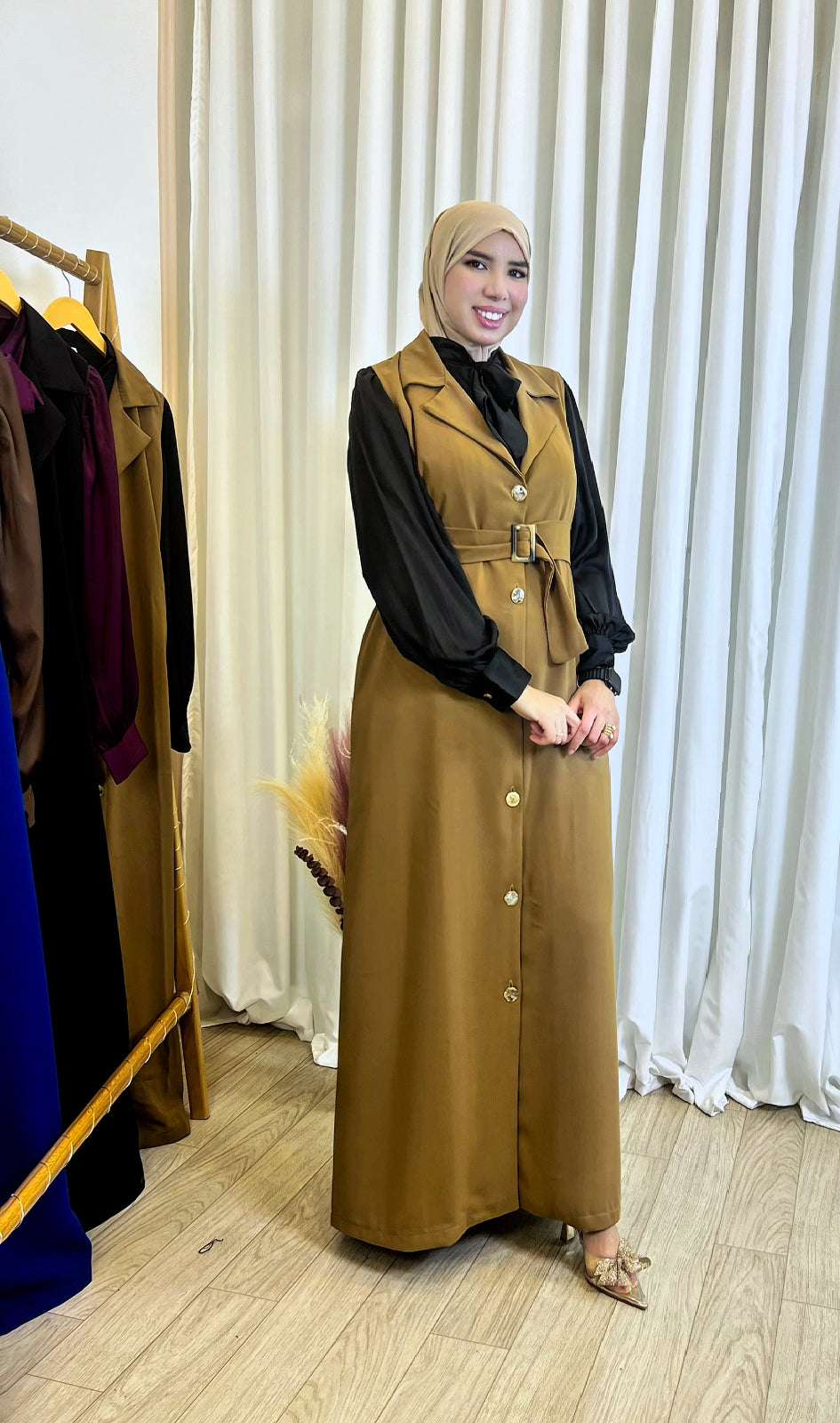 Robe Amira Camel