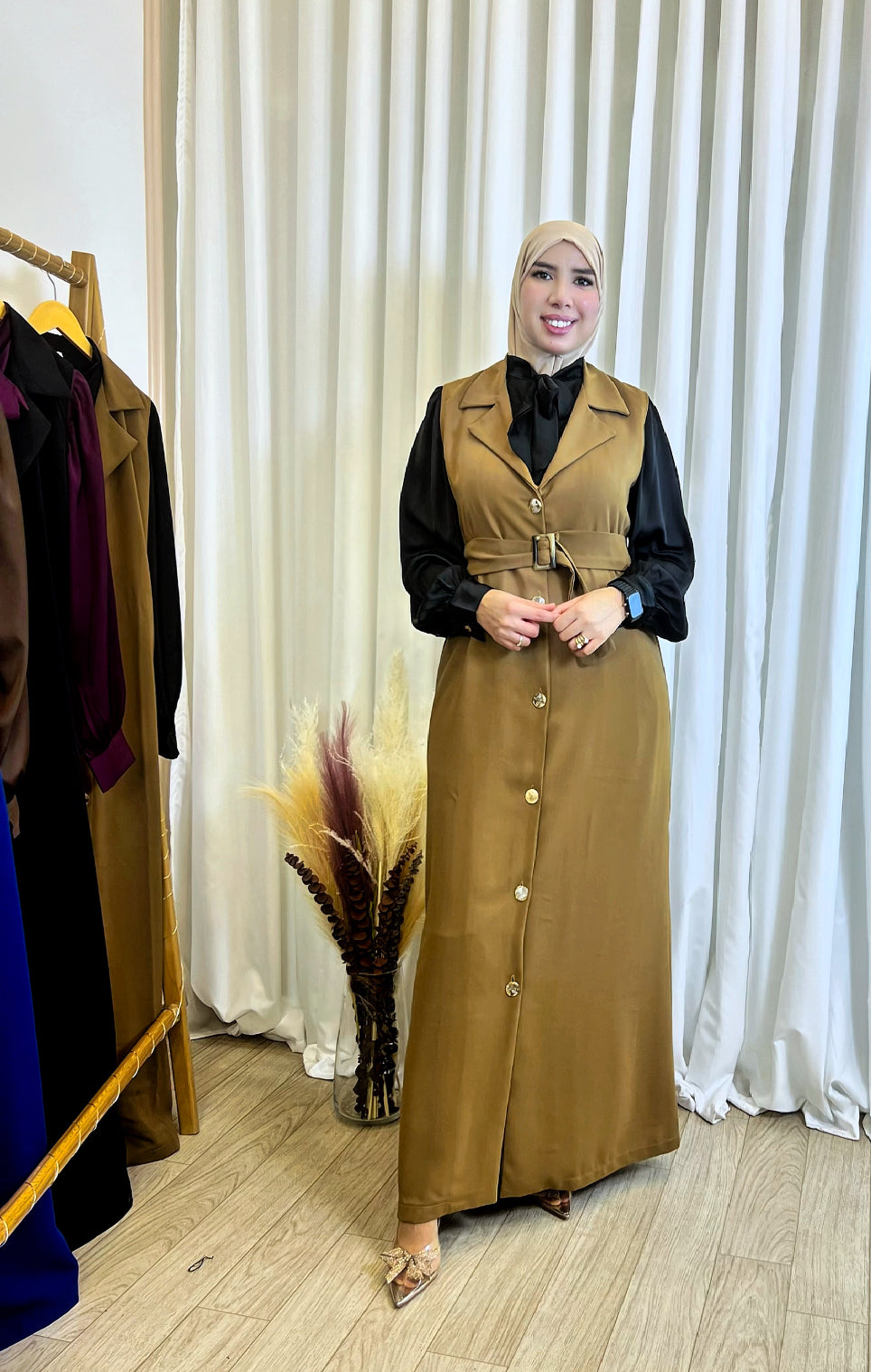 Robe Amira Camel