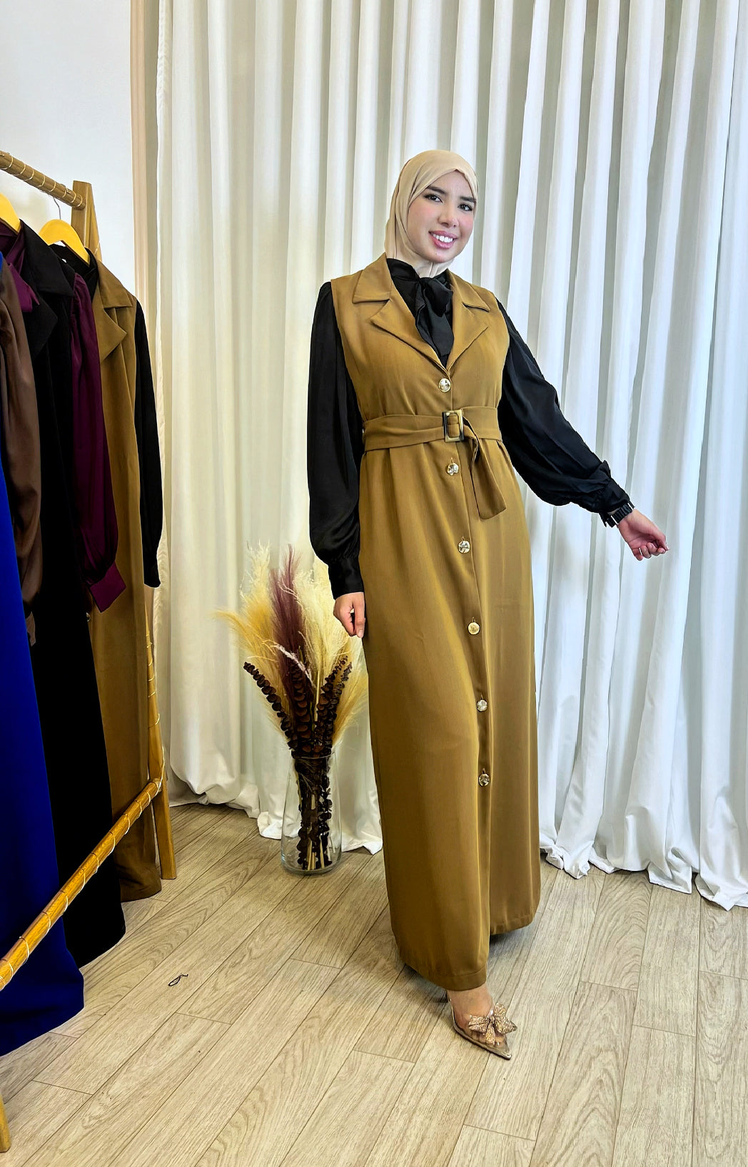Robe Amira Camel