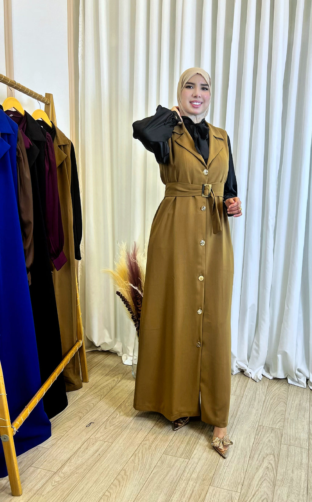 Robe Amira Camel