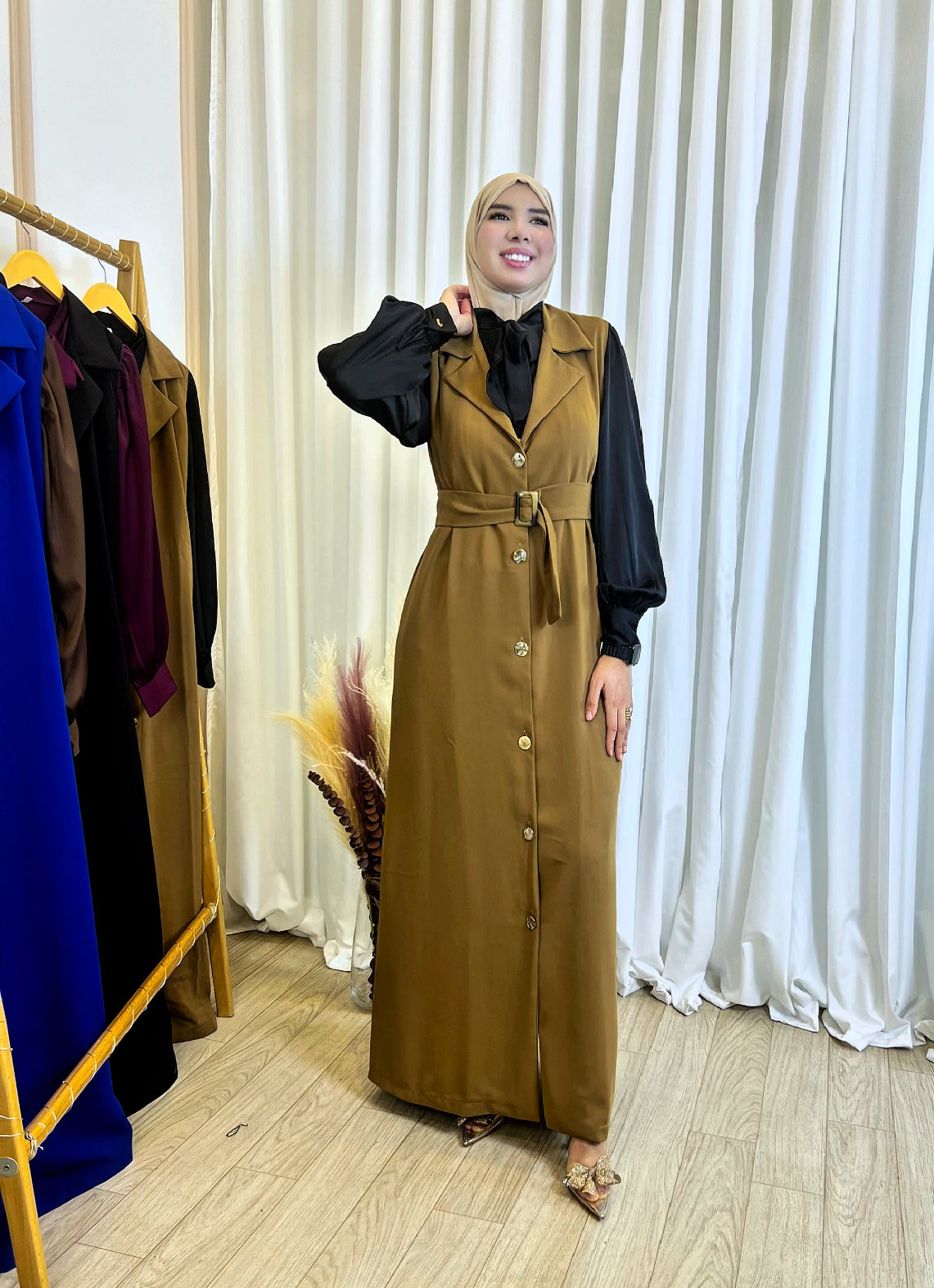Robe Amira Camel