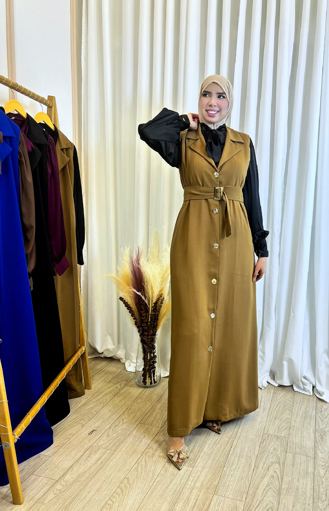 Robe Amira Camel