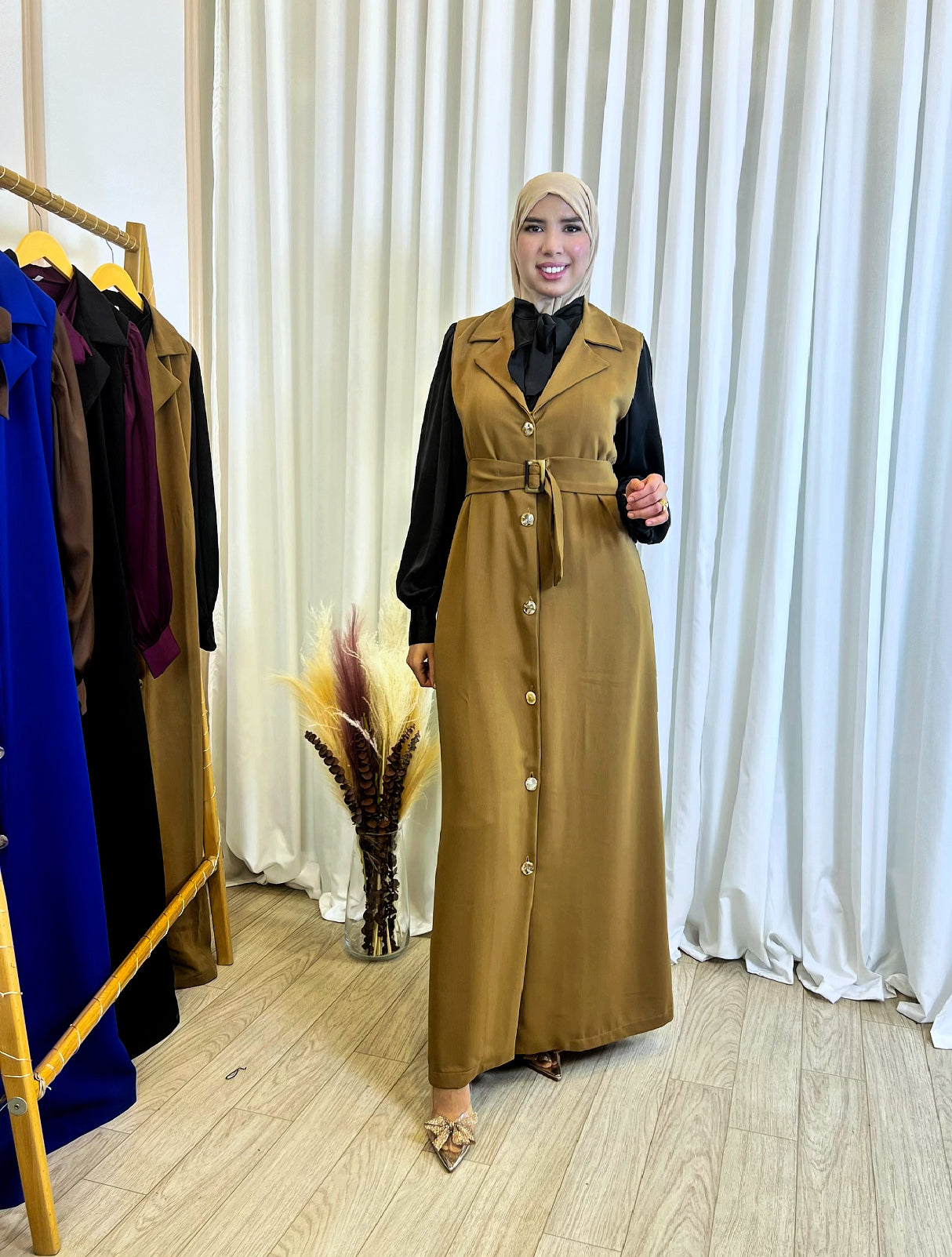 Robe Amira Camel