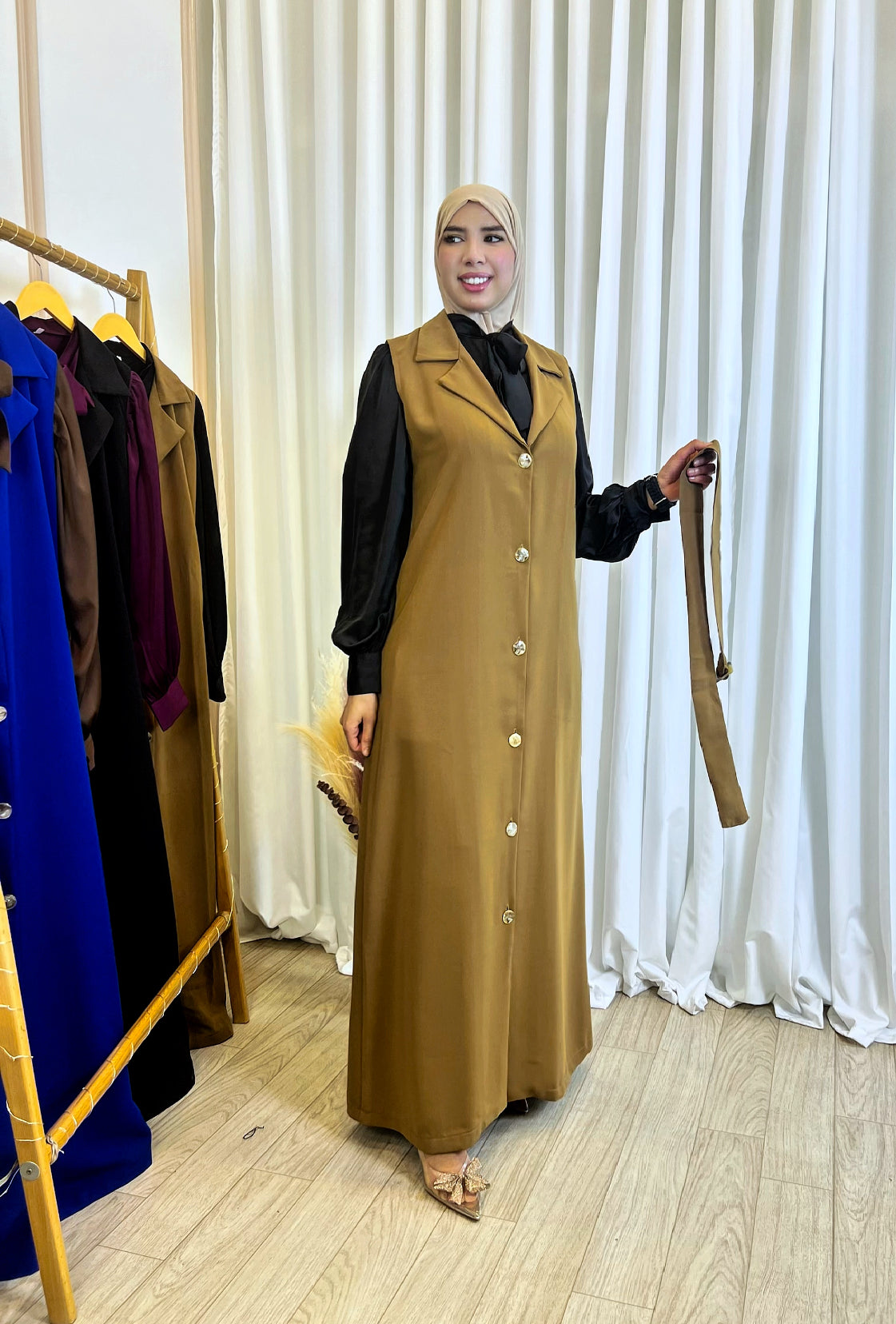 Robe Amira Camel