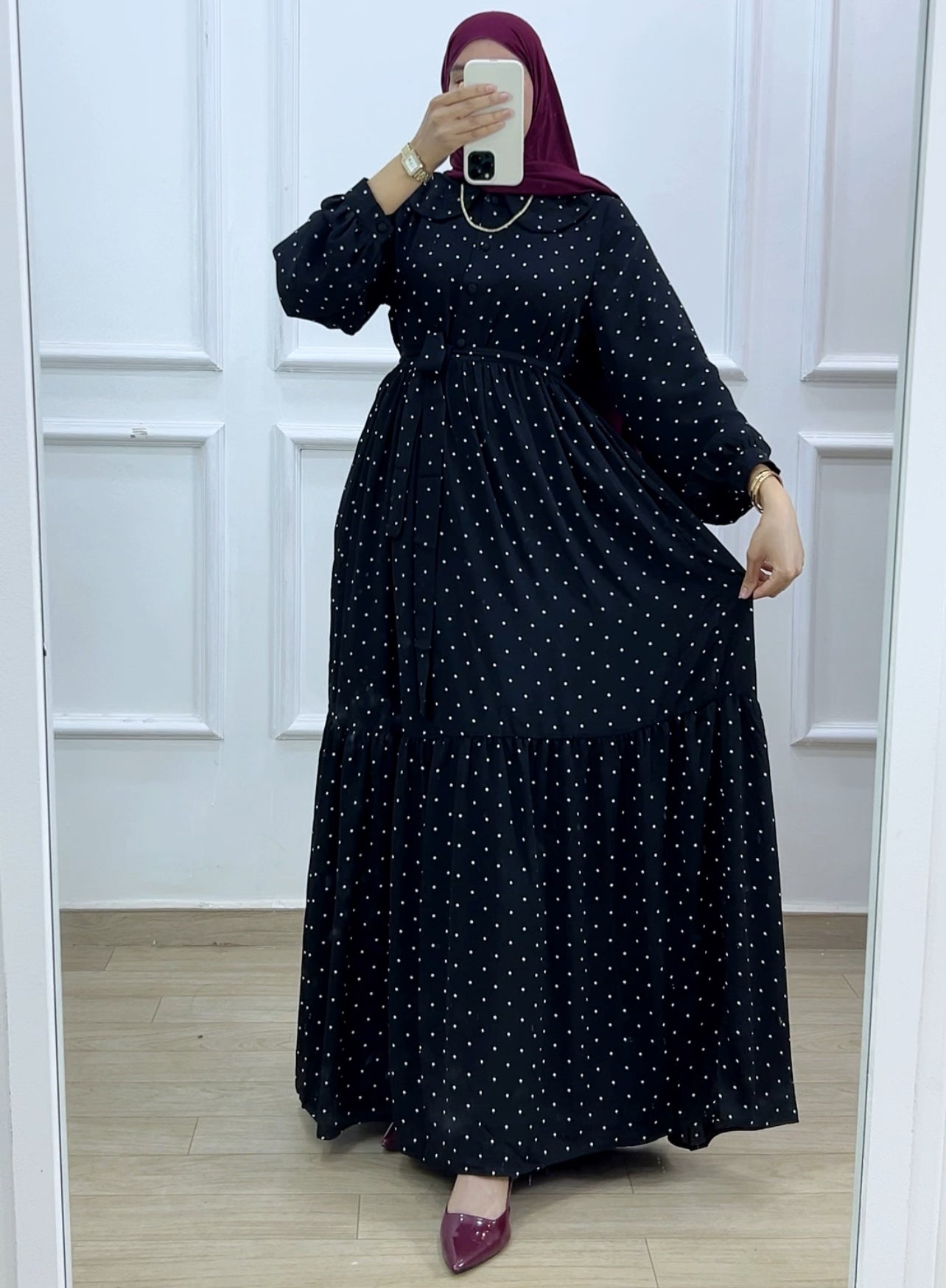 Robe polka black