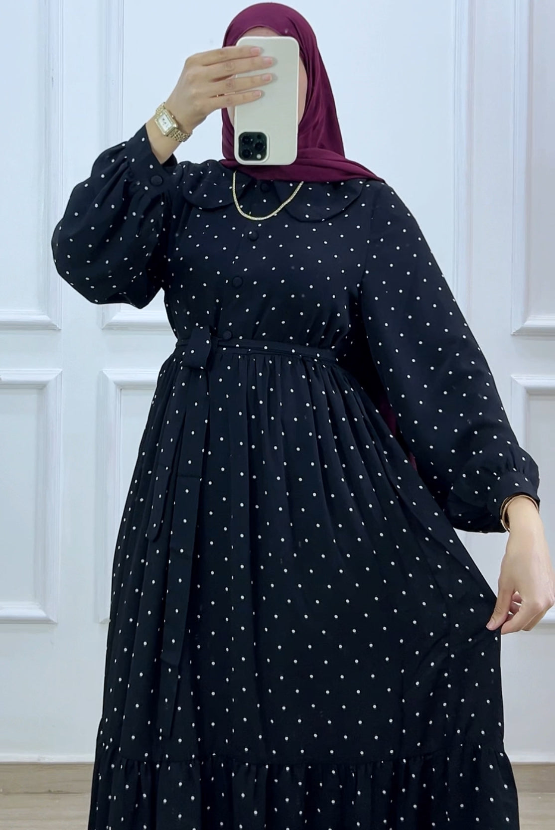 Robe polka black