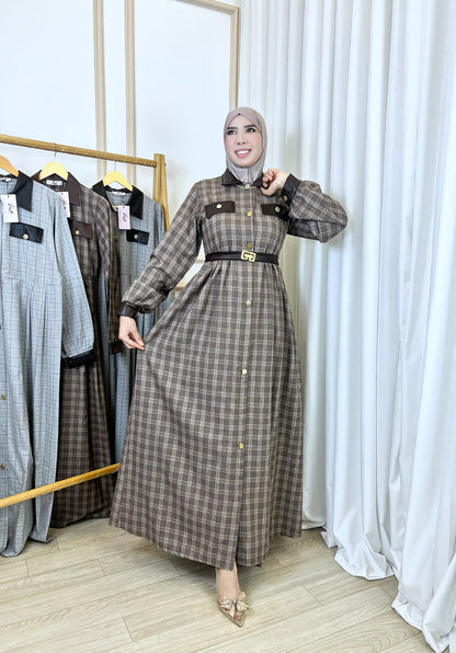 Robe Irène marron