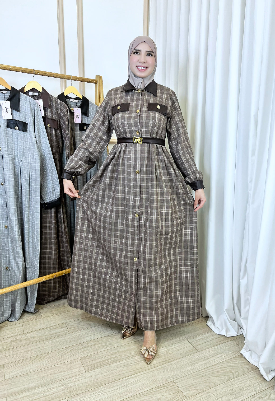 Robe Irène marron