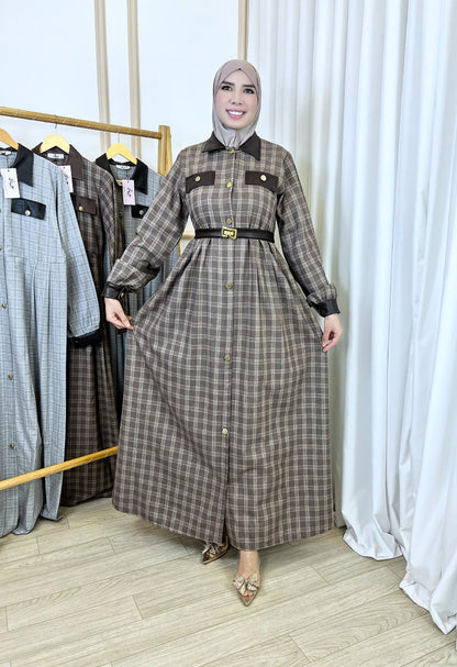Robe Irène marron