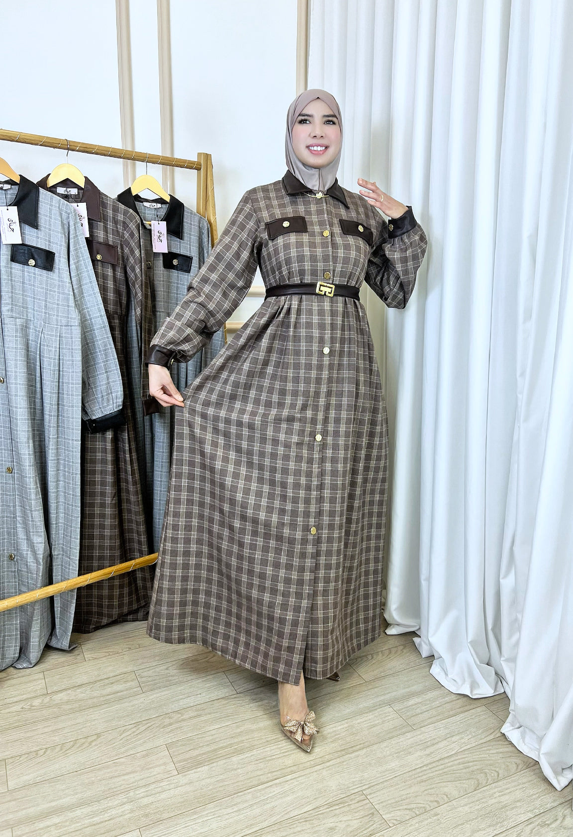 Robe Irène marron