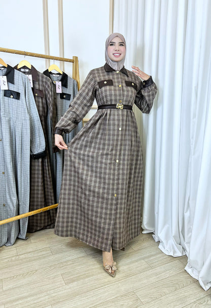Robe Irène marron