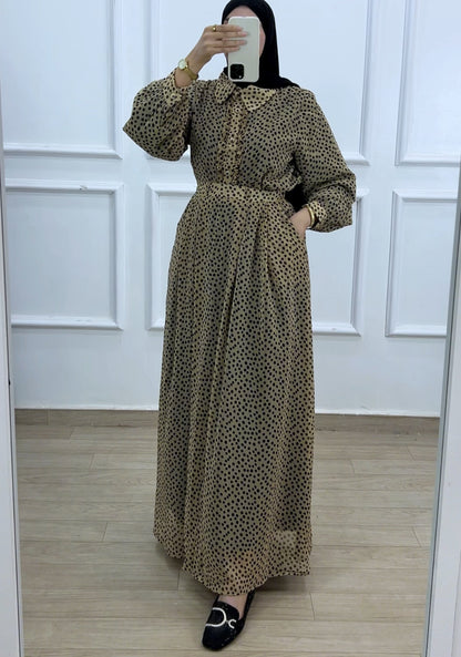 Ensemble chemise jupe polka dot