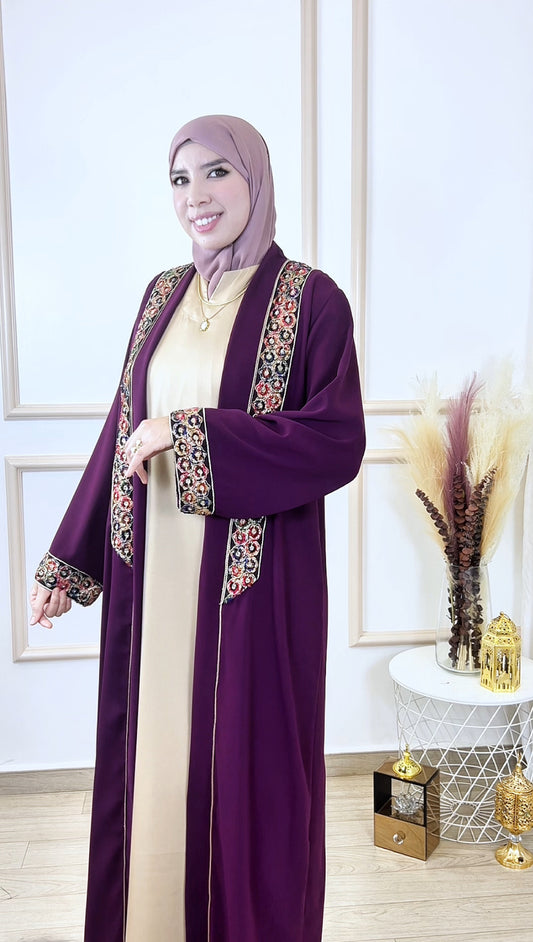 Abaya  chahrazad 2 pièces