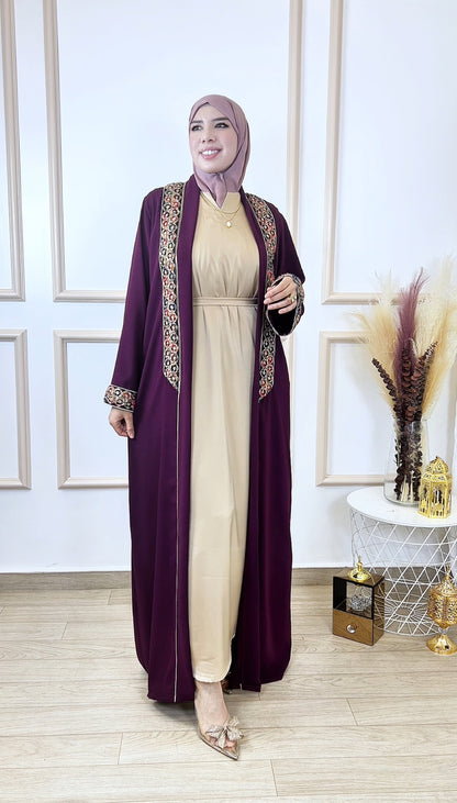 Abaya  chahrazad 2 pièces