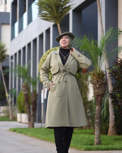 Trench vert olive