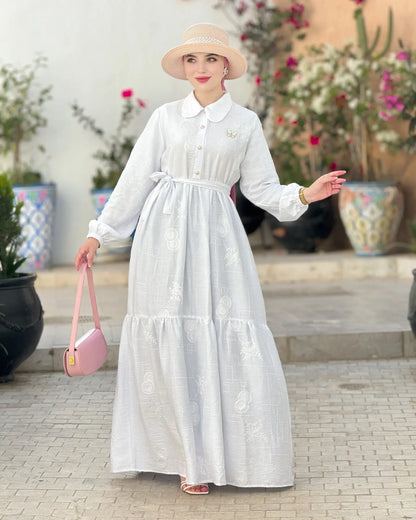 Robe zomorod  blanche
