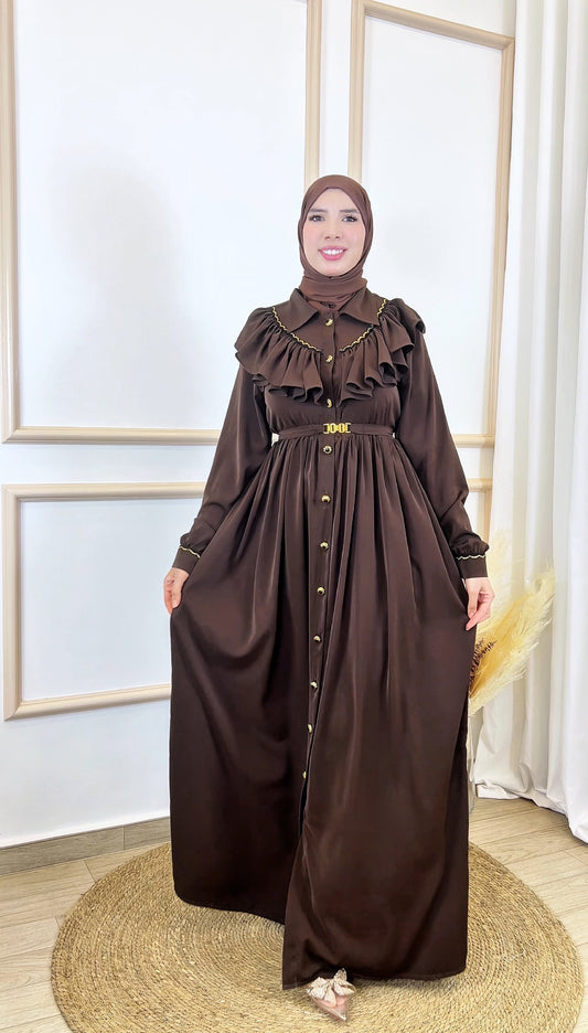 Robe  Layan Marron