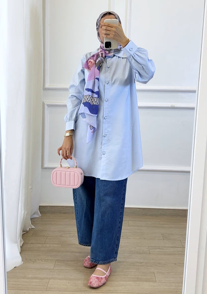 Chemise Lila bleu ciel