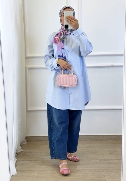 Chemise Lila bleu ciel