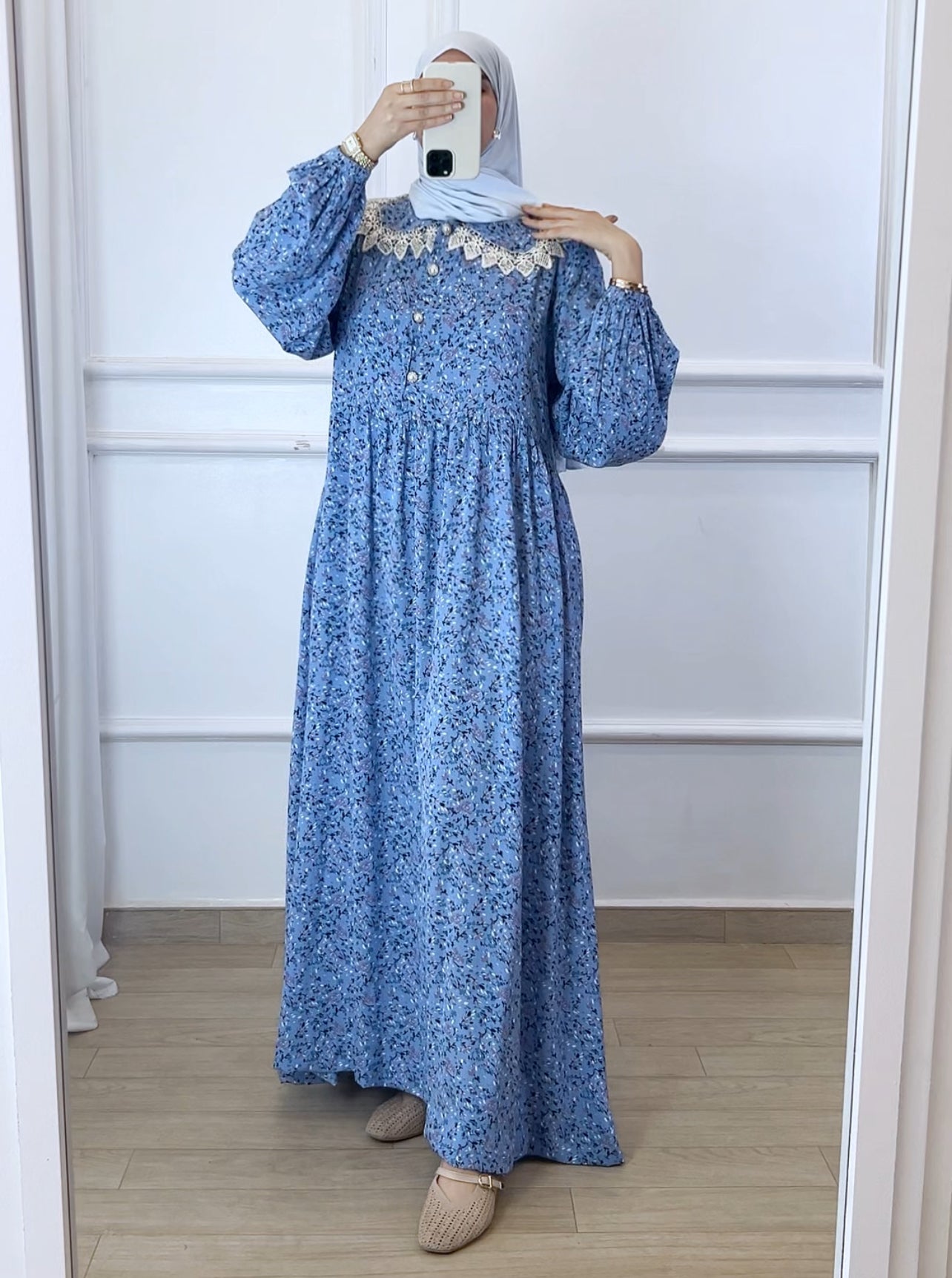 Robe  Flower blue