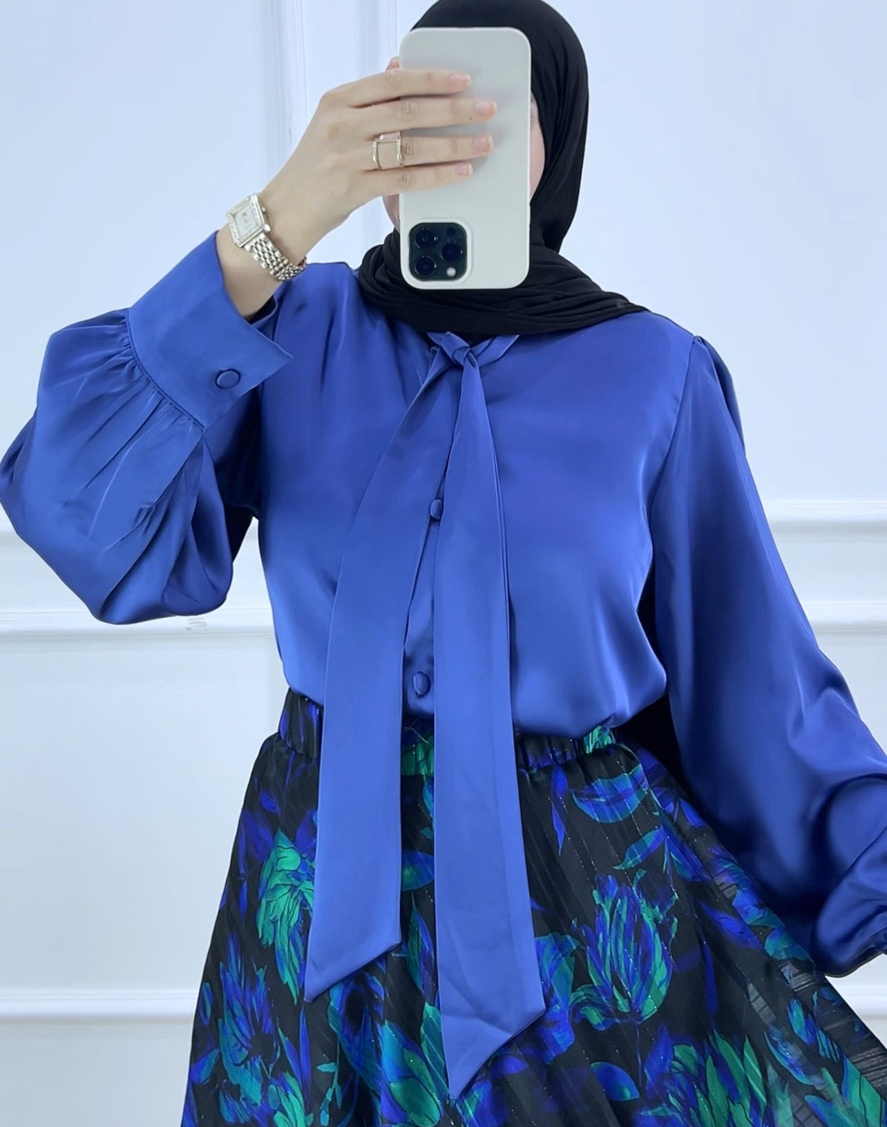 Jupe jinane bleu