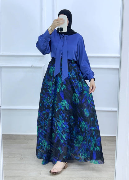 Jupe jinane bleu