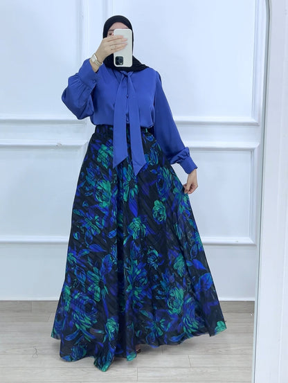Jupe jinane bleu