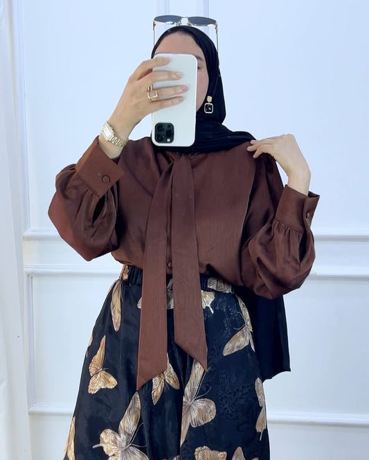 Chemise launa marron