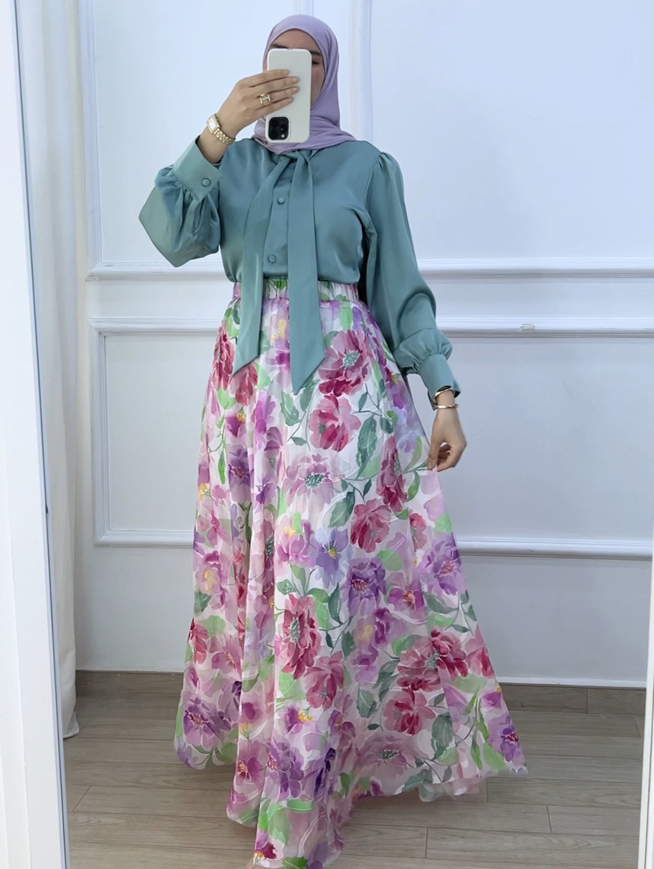 Jupe jinane floral