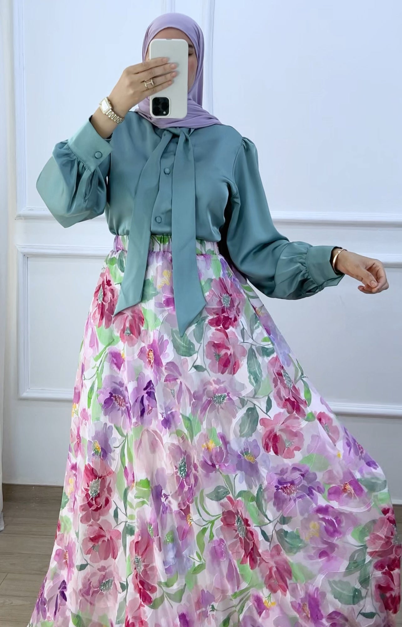 Jupe jinane floral