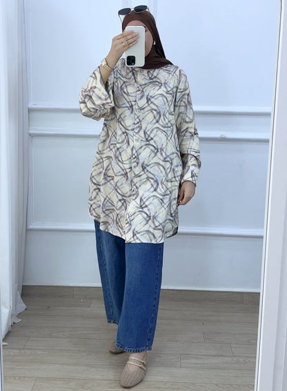 Chemise fayrouz Tencil jaune