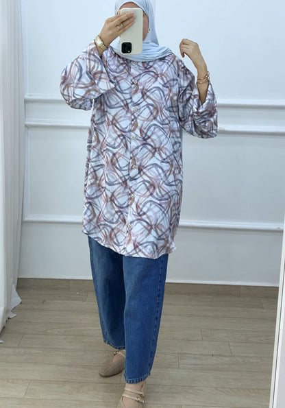 Chemise Fayrouz Tencil bleu