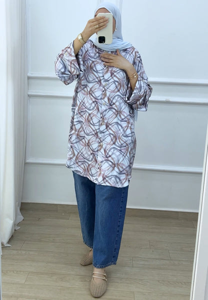 Chemise Fayrouz Tencil bleu