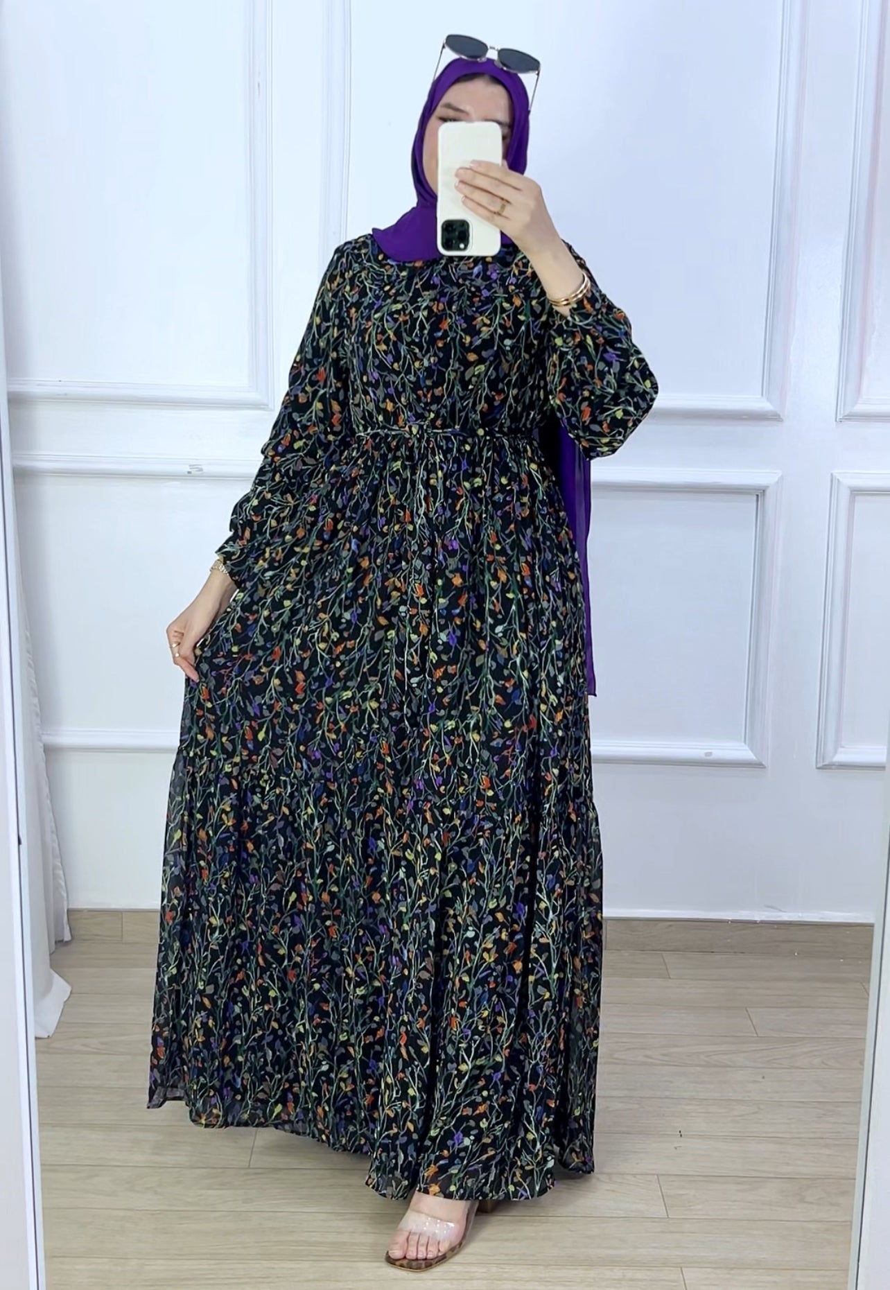 Robe mousline DIVA black