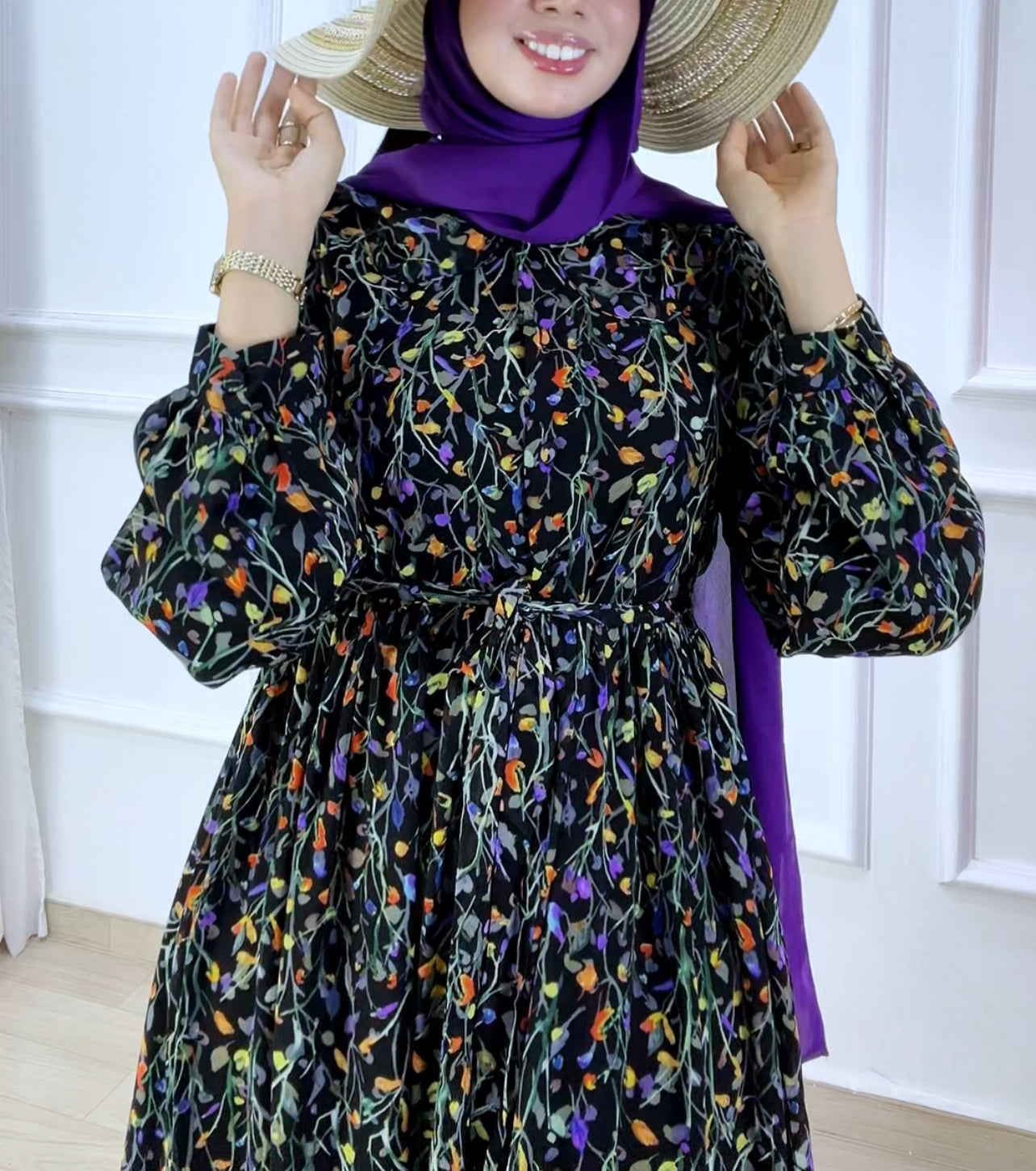 Robe mousline DIVA black