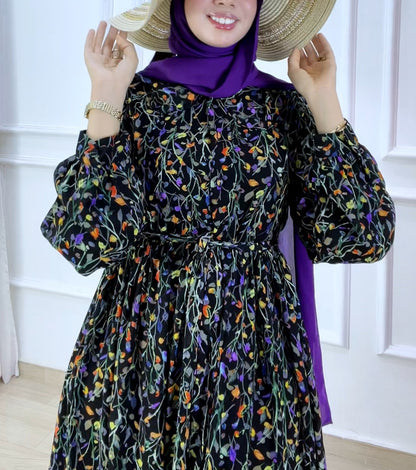 Robe mousline DIVA black